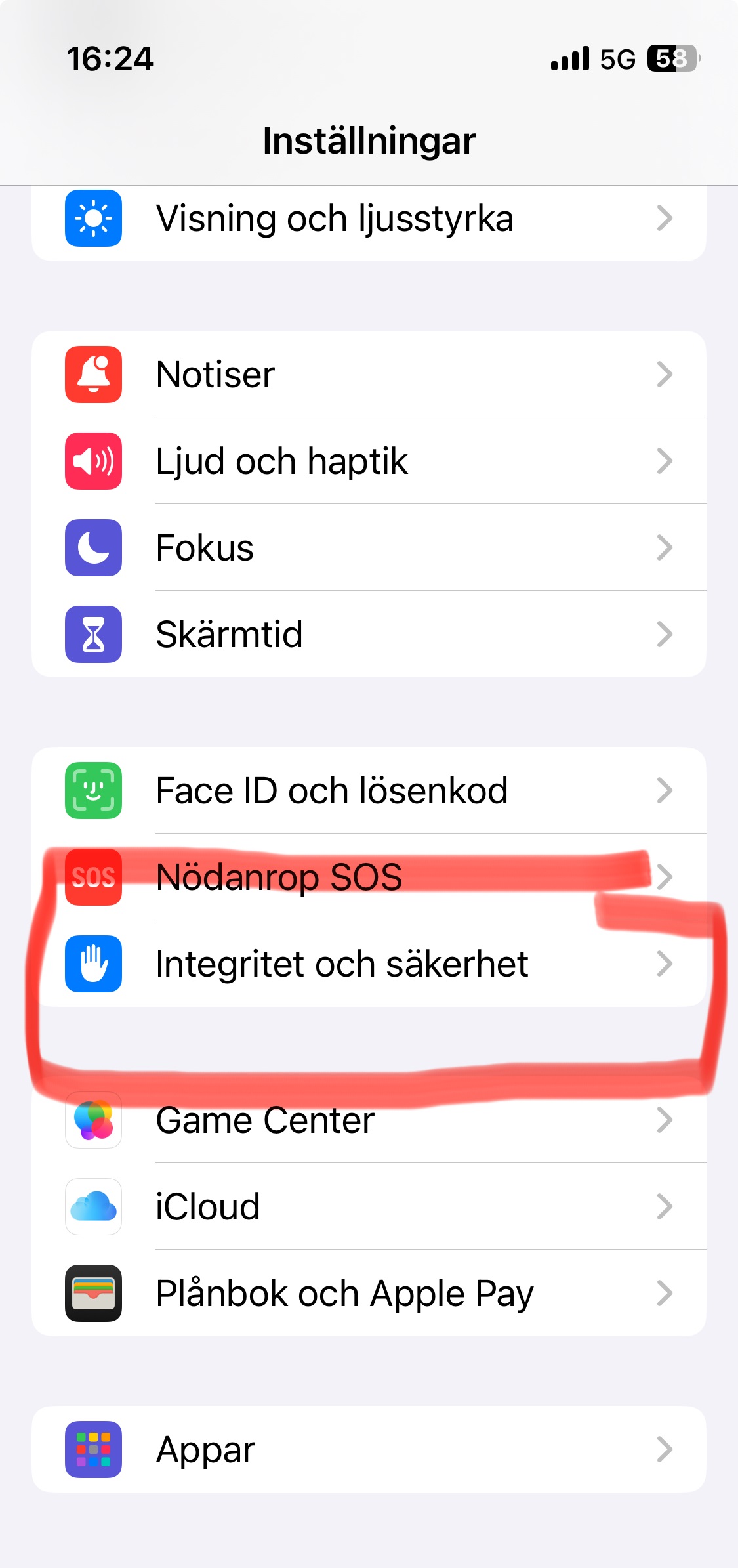 Iphone integritet